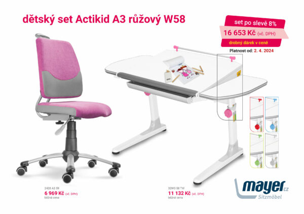 dětský set Mayer Actikid A3 a stůl W58