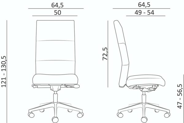 Antares kancelářská židle 8100 Vertika XXL