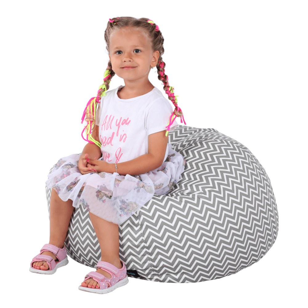 gomby-sivobiela-model-03 Kondela sedací vak Gomby šedobílý