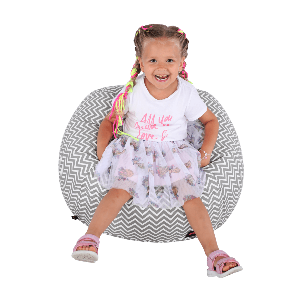 gomby-sivobiela-model-05 Kondela sedací vak Gomby šedobílý