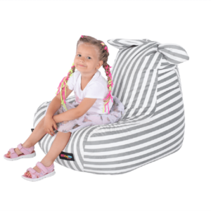 Kondela sedací vak Lapin šedý/bílý