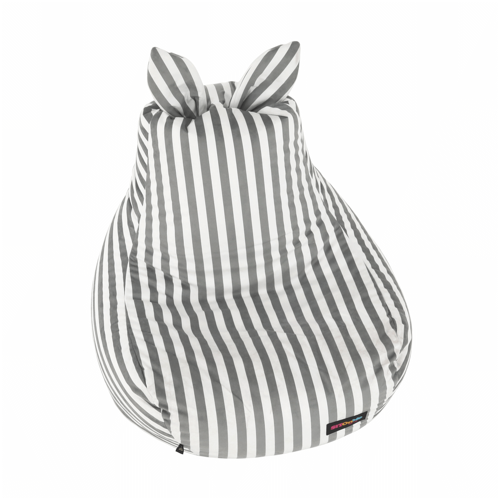 lapin-sedaci-vak-sivo-biely-pasik-01 Kondela sedací vak Lapin šedý/bílý