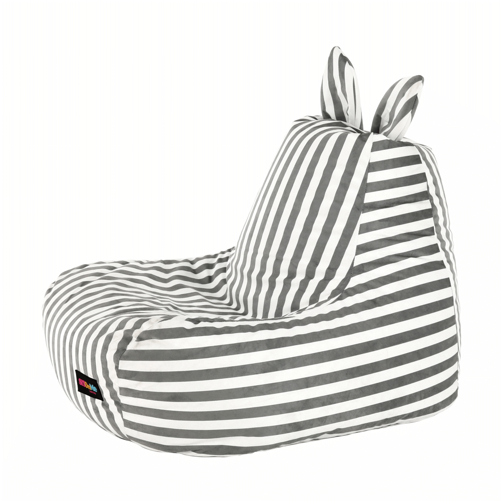 lapin-sedaci-vak-sivo-biely-pasik-02 Kondela sedací vak Lapin šedý/bílý