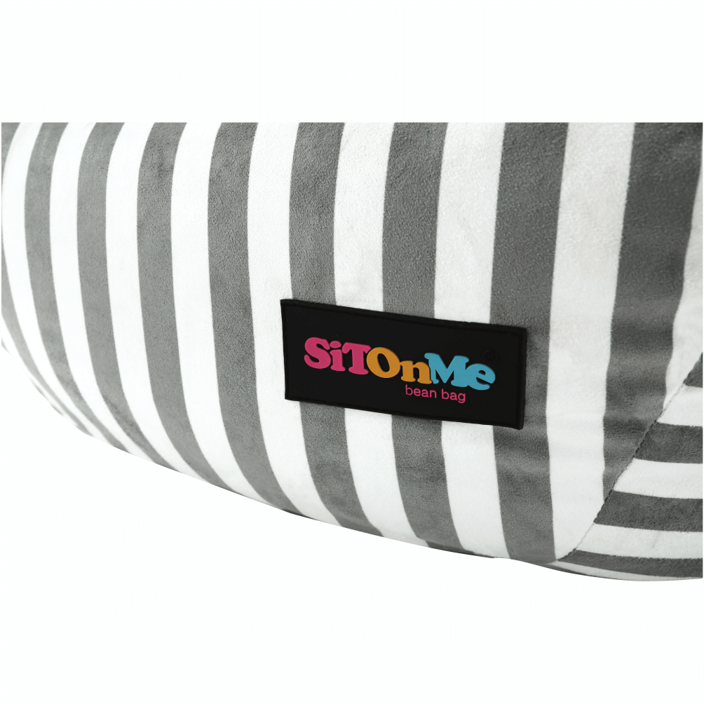 lapin-sedaci-vak-sivo-biely-pasik-09 Kondela sedací vak Lapin šedý/bílý