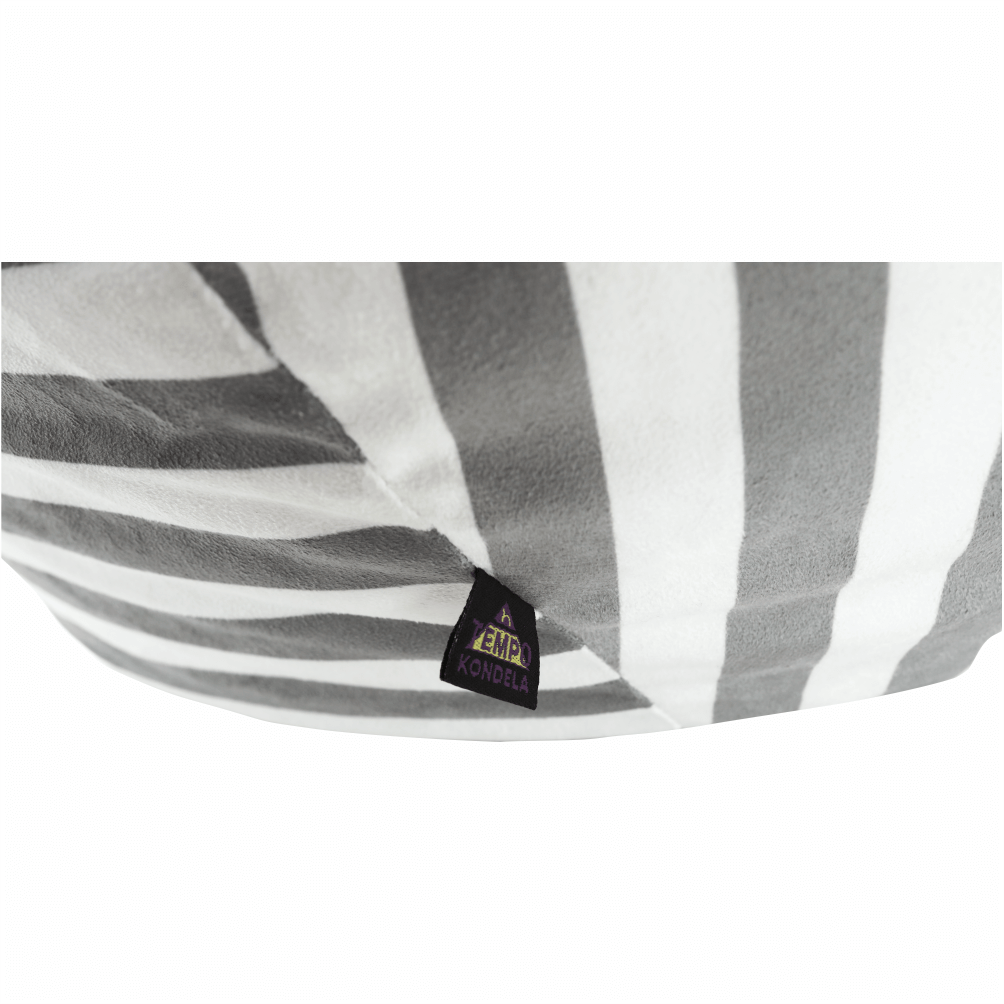 lapin-sedaci-vak-sivo-biely-pasik-10 Kondela sedací vak Lapin šedý/bílý