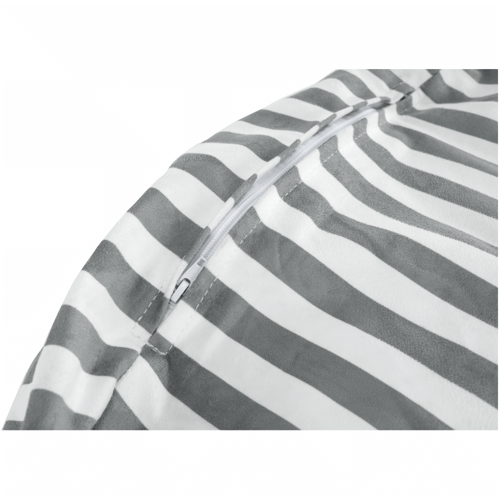 lapin-sedaci-vak-sivo-biely-pasik-11 Kondela sedací vak Lapin šedý/bílý