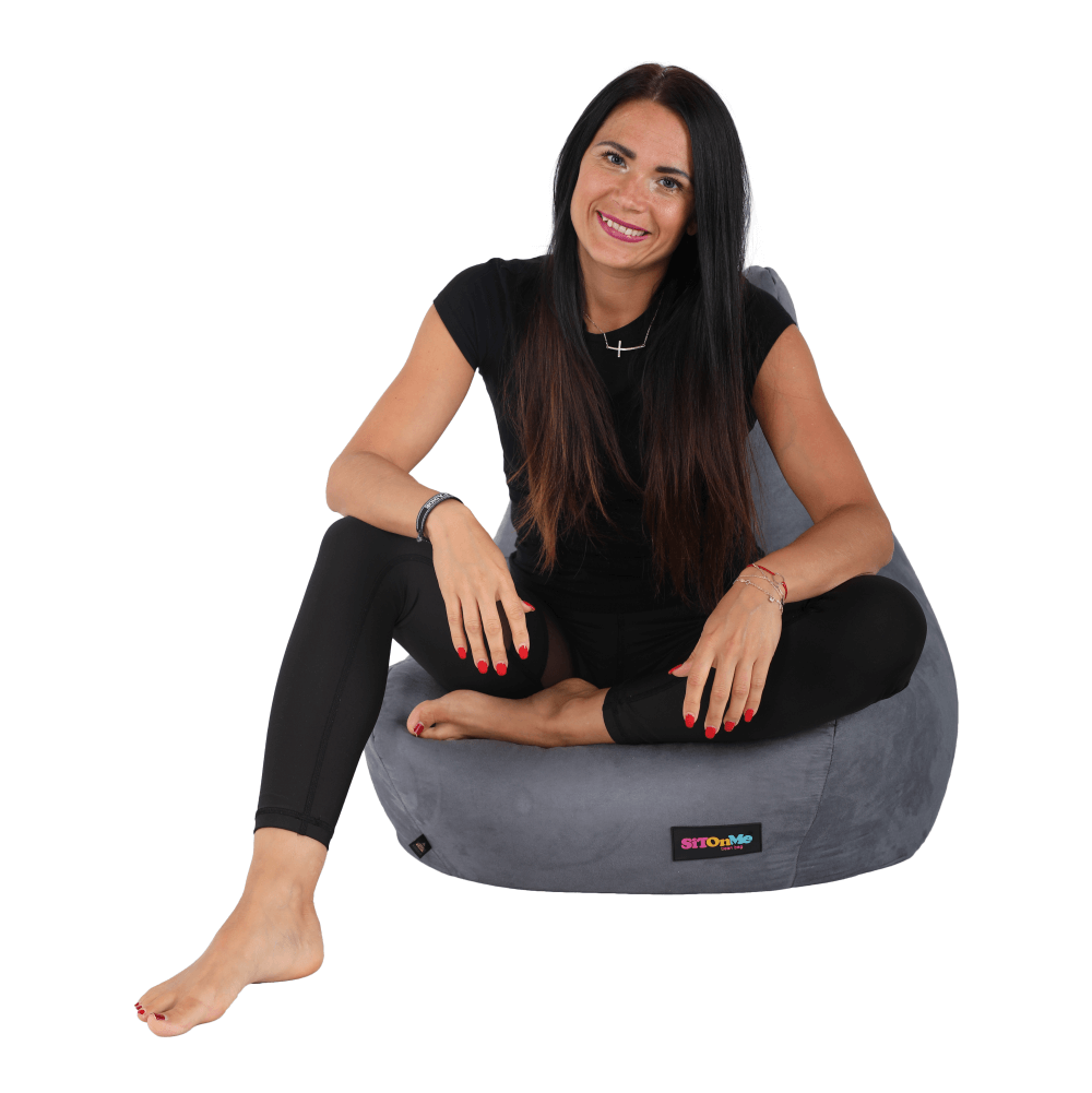 lapin-siva-modelka-04 Kondela sedací vak Lapin šedý