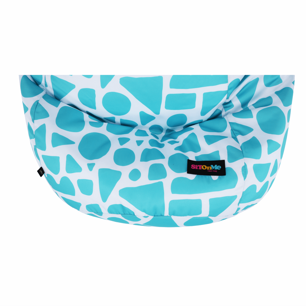 teldin-tyrkys-biela-01 Kondela sedací vak Teldin tyrkysová