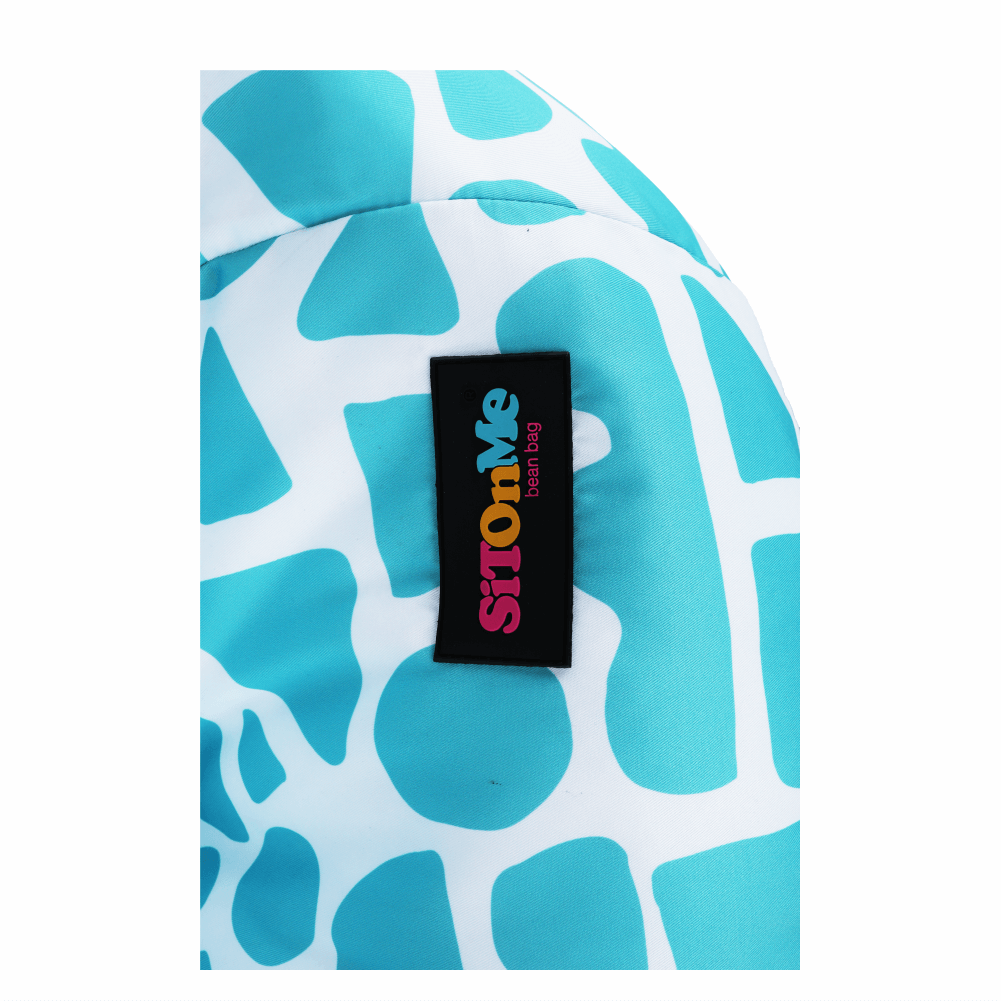 teldin-tyrkys-biela-03 Kondela sedací vak Teldin tyrkysová