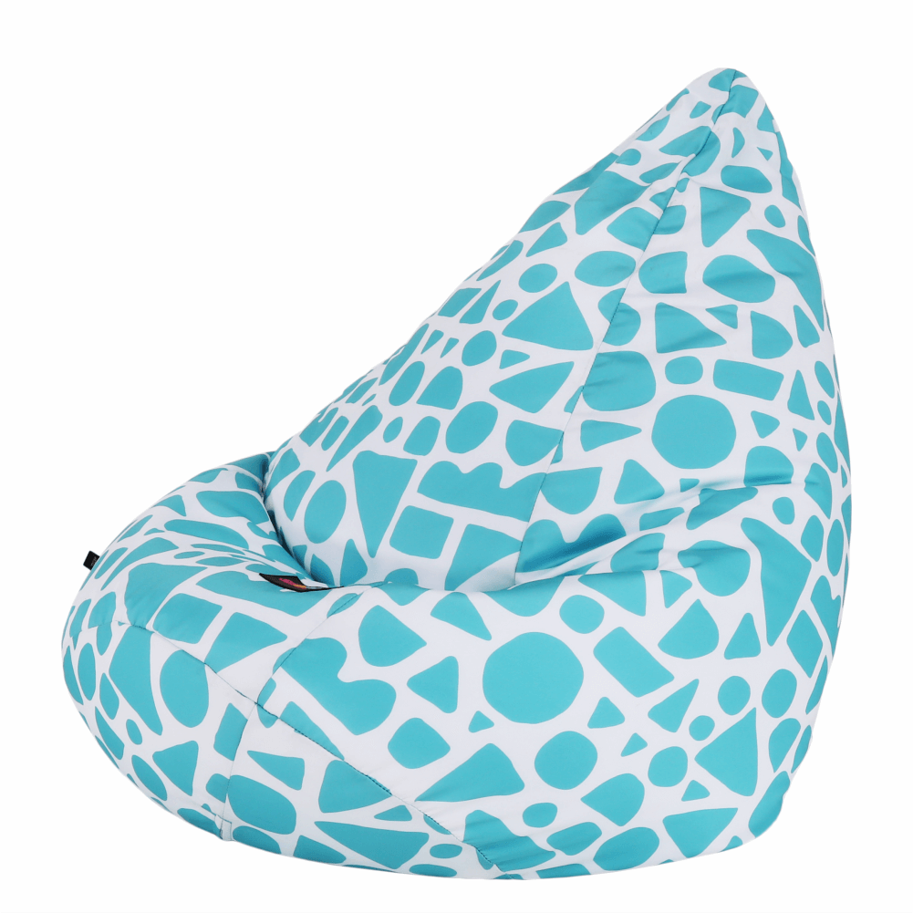 teldin-tyrkys-biela-04 Kondela sedací vak Teldin tyrkysová